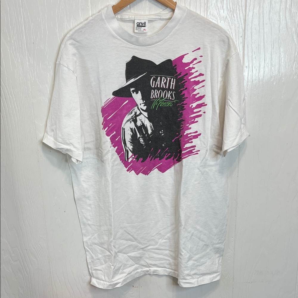 Vintage Garth Brooks No Fences Anvil Single Stitch Sleeve XL